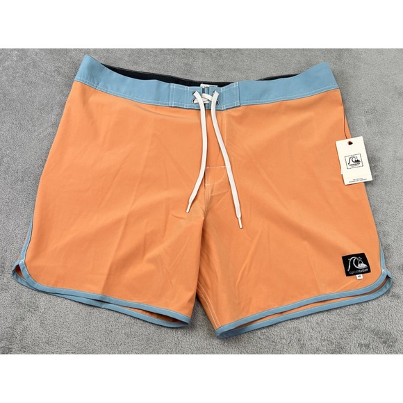 Quiksilver Original Board Shorts Men's Swim‎ Trunks Orange Size 40 - Picture 1 of 13